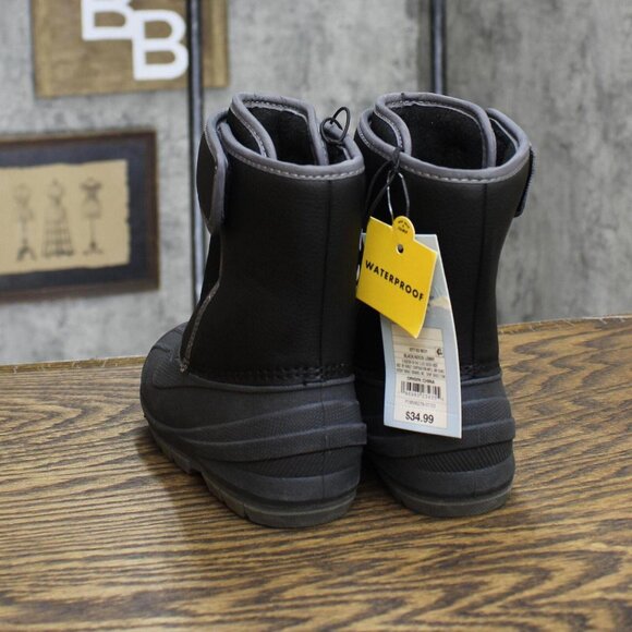 NWT Cat & Jack Toddler Boys Lenny Winter Boots 88236579 6T Black - Picture 5 of 7